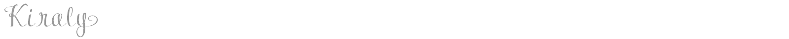 Kiraly font preview